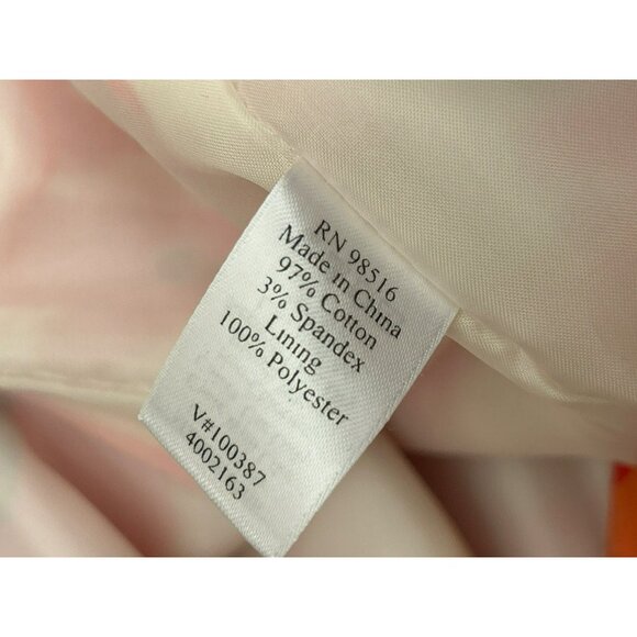 Coldwater Creek Red & Beige Floral Sleeveless Dress Size 16 Elegant A-Line Style - Picture 7 of 7